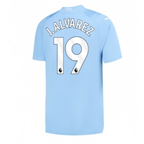 Manchester City Julian Alvarez #19 Hemmatröja 2023-24 Kortärmad